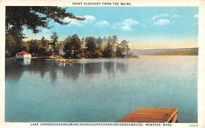 Point Pleasant from the Weirs Webster, Massachusetts Postcard