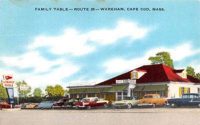 Family Table Wareham, Massachusetts Postcard