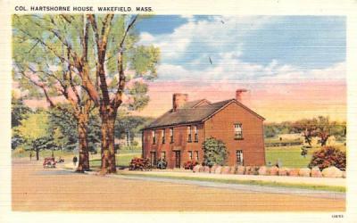 Col. Hartshorne House Wakefield, Massachusetts Postcard