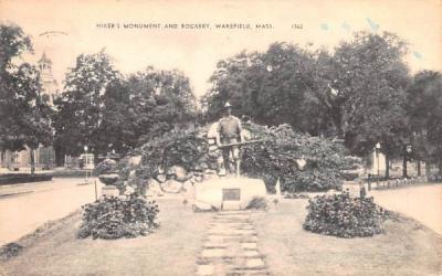 Hiker's Monument & Rockery Wakefield, Massachusetts Postcard