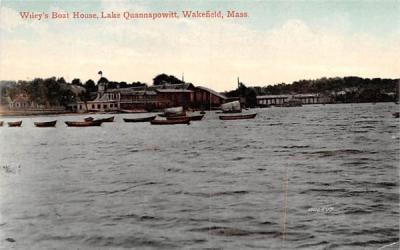 Wiley's Boat House Wakefield, Massachusetts Postcard