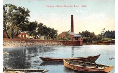 Pumping Station Wenham Lake, Massachusetts Postcard