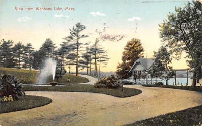 View from Wenham Lake Massachusetts Postcard