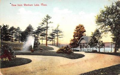 View from Wenham Lake Massachusetts Postcard