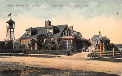 Residence of Col. Caleb Chase West Harwich, Massachusetts Postcard
