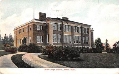 Ware High School Massachusetts Postcard