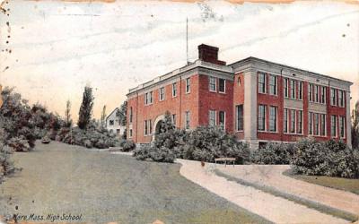 High School Ware, Massachusetts Postcard