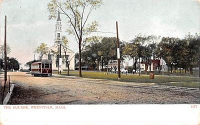 The Square Wrentham, Massachusetts Postcard