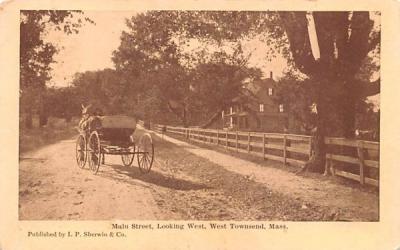 Main Street  West Townsend, Massachusetts Postcard