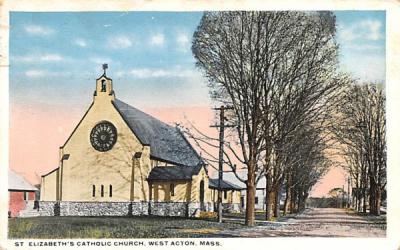 St Elizabeth's Catholic Church West Acton, Massachusetts Postcard