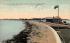 View Showing Sea Wall Winthrop Beach, Massachusetts Postcard
