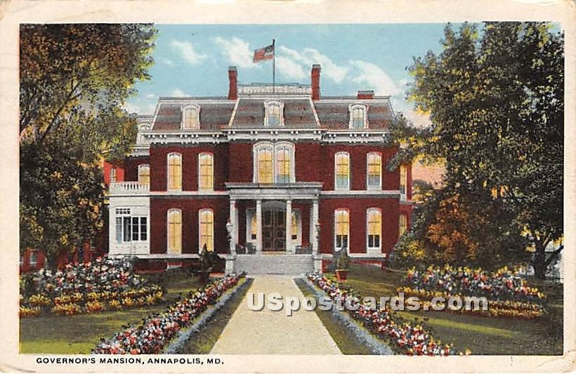 Governor's Mansion - Annapolis, Maryland MD Postcard