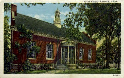 Public Library - Camden, Maine ME Postcard