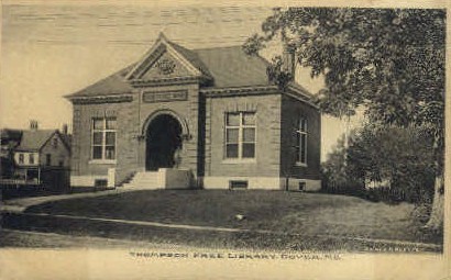 Thompson Free Library - Dover, Maine ME Postcard