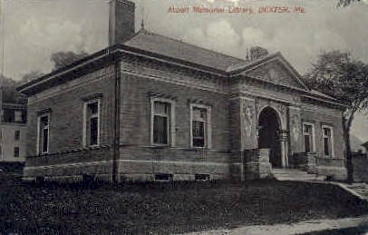 Abbott Memorial Library - Dexter, Maine ME Postcard