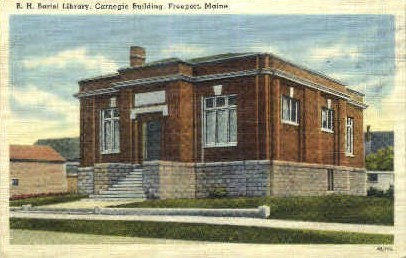 B.H. Bartol Library - Freeport, Maine ME Postcard