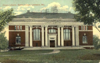 Coram Library, Bates College - Lewiston, Maine ME Postcard
