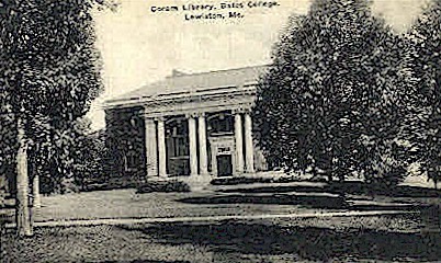 Coram Library, Bates College - Lewiston, Maine ME Postcard