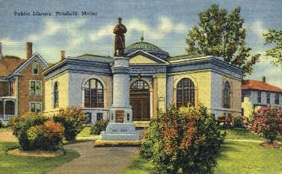 Public Library - Pittsfield, Maine ME Postcard