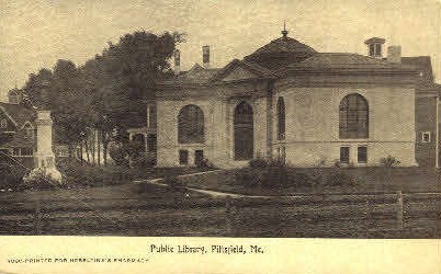 Public Library - Pittsfield, Maine ME Postcard