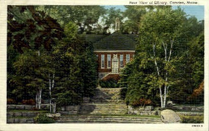 Library - Camden, Maine ME Postcard