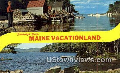 Back Cove - New Harbor, Maine ME Postcard