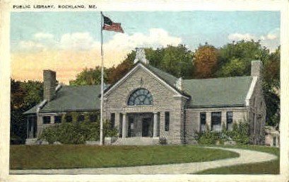 Public Library - Rockland, Maine ME Postcard