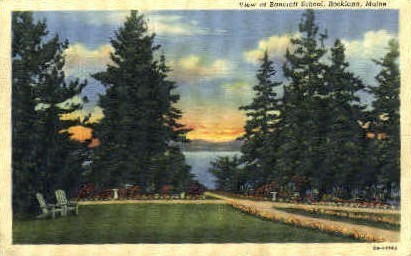 Bancroft School - Rockland, Maine ME Postcard