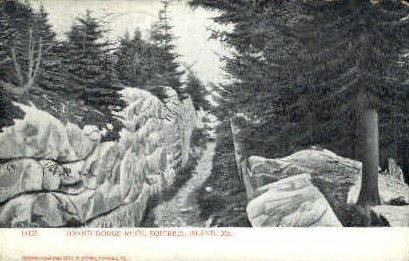 Grand Gorge Rock - Squirrel Island, Maine ME Postcard