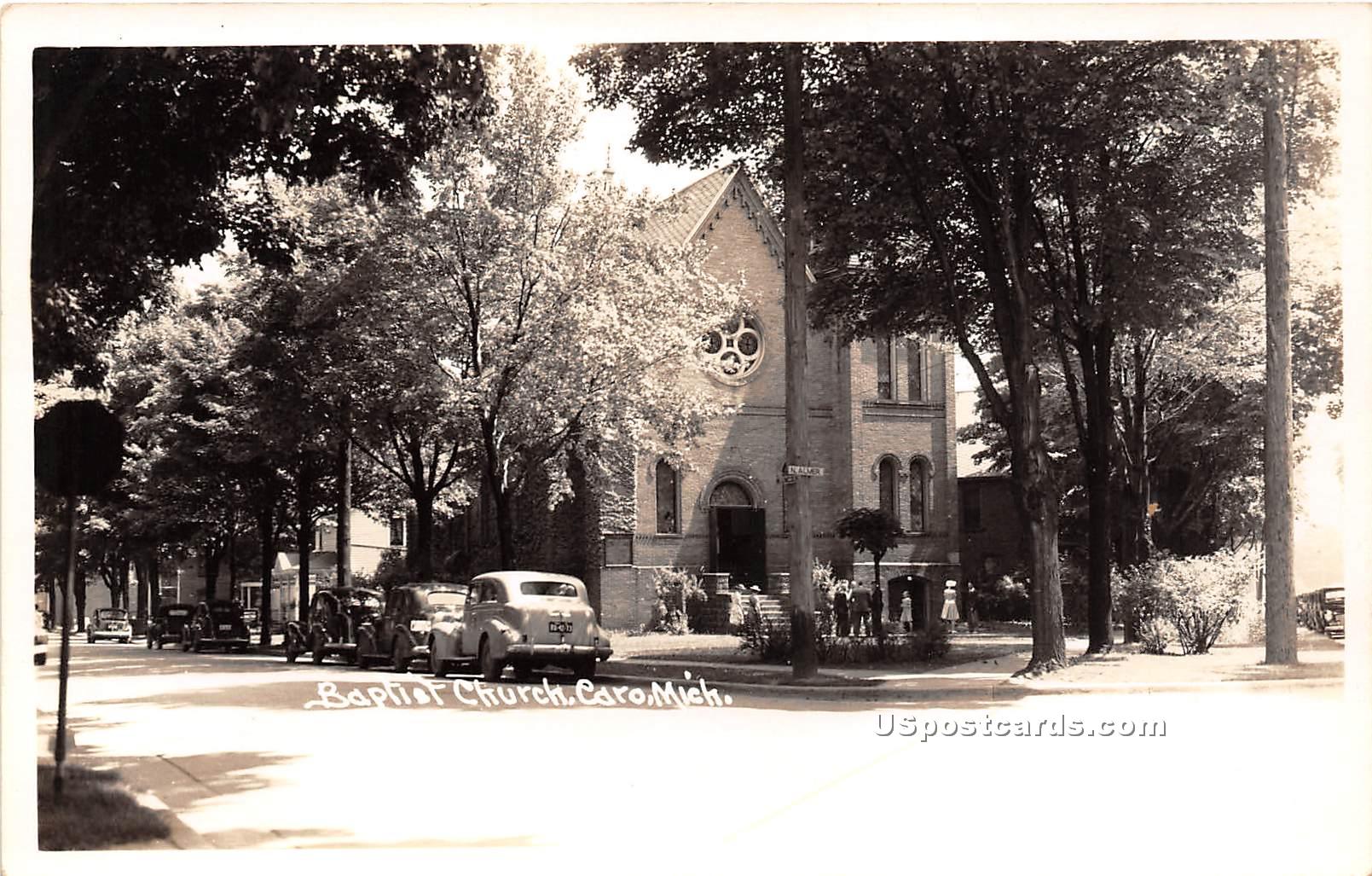 Baptist Church - Caro, Michigan MI Postcard