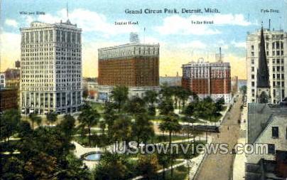 Grand Circus Park - Detroit, Michigan MI Postcard