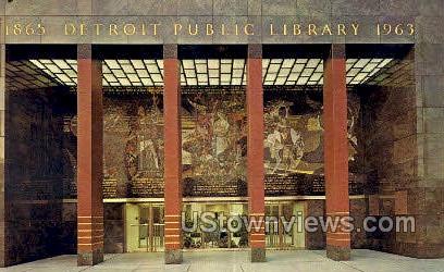 Detroit Public Library - Michigan MI Postcard