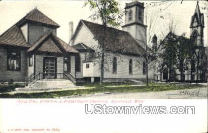 Episcopal and Presbyterian Churches - Greenville, Michigan MI Postcard