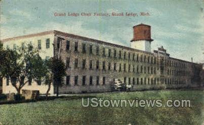 Grand Ledge Chair Factory - Michigan MI Postcard