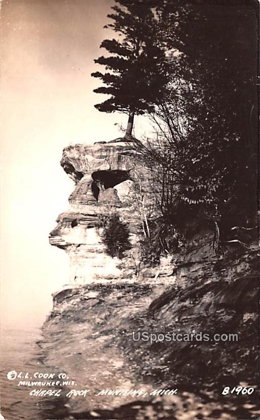 Chapel Rock - Munising, Michigan MI Postcard
