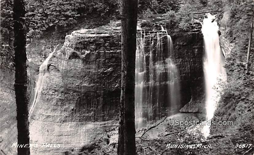 Miner's Falls - Munising, Michigan MI Postcard