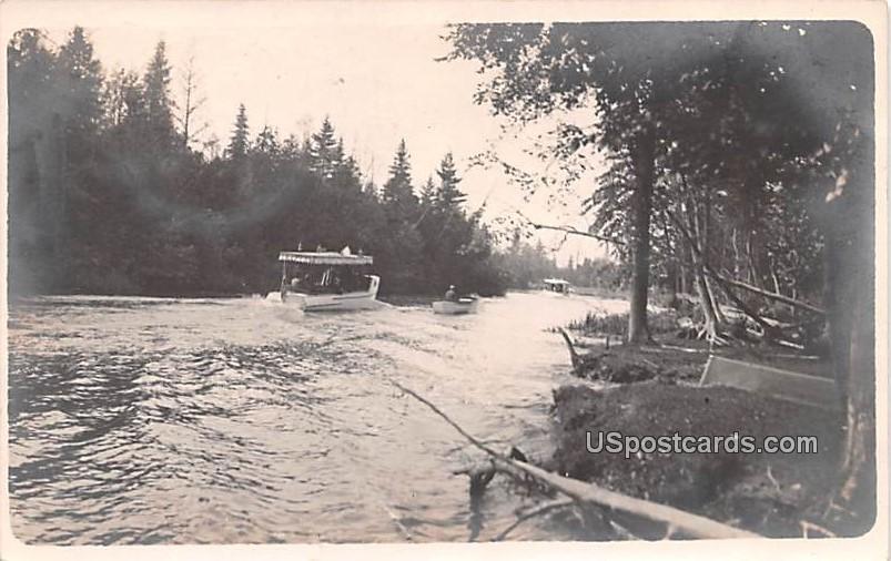 Au Main River - Munising, Michigan MI Postcard