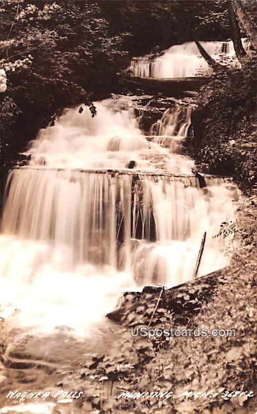 Wagner Falls - Munising, Michigan MI Postcard