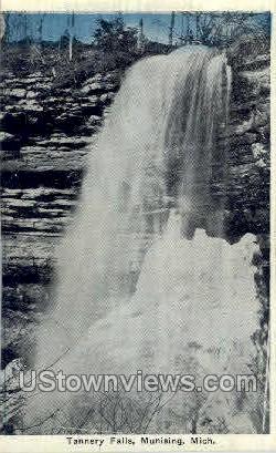 Tannery Falls - Munising, Michigan MI Postcard