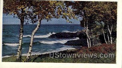 Lake Superior - Copper Harbor, Michigan MI Postcard