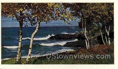 Lake Superior - Copper Harbor, Michigan MI Postcard
