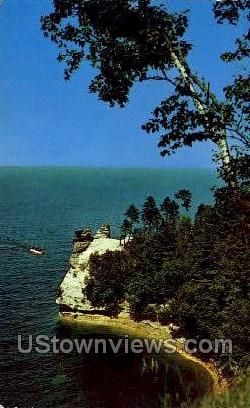 Rock - Munising, Michigan MI Postcard