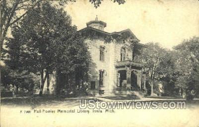Hall-Fowler Memorial Library - Ionia, Michigan MI Postcard