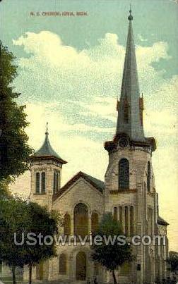 M.E. Church - Ionia, Michigan MI Postcard