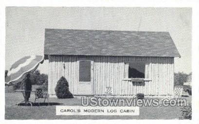 Carol's Modern Log Cabin - Pentwater, Michigan MI Postcard