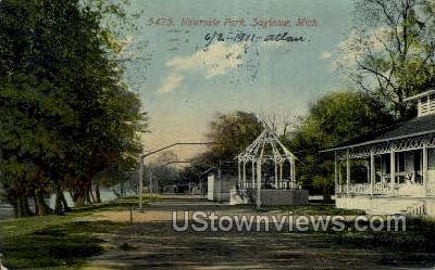 Riverside Park - Saginaw, Michigan MI Postcard