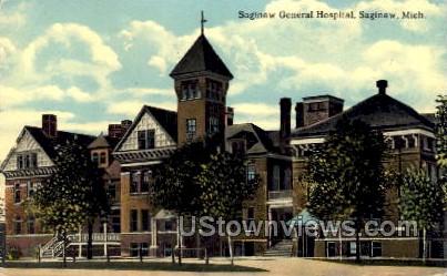 Saginaw General Hospital - Michigan MI Postcard