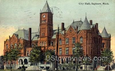 City Hall - Saginaw, Michigan MI Postcard