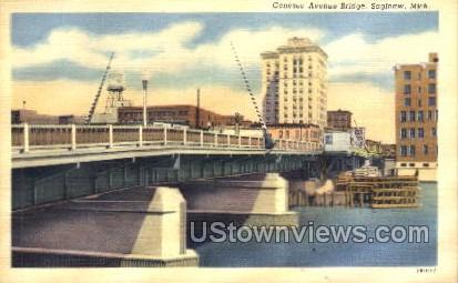 Genesee Avenue Bridge - Saginaw, Michigan MI Postcard
