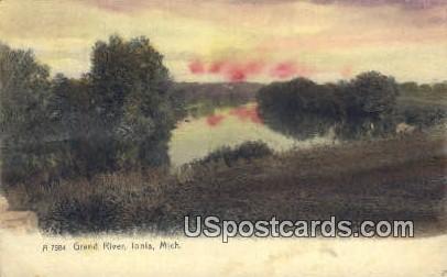 Grand River - Ionia, Michigan MI Postcard